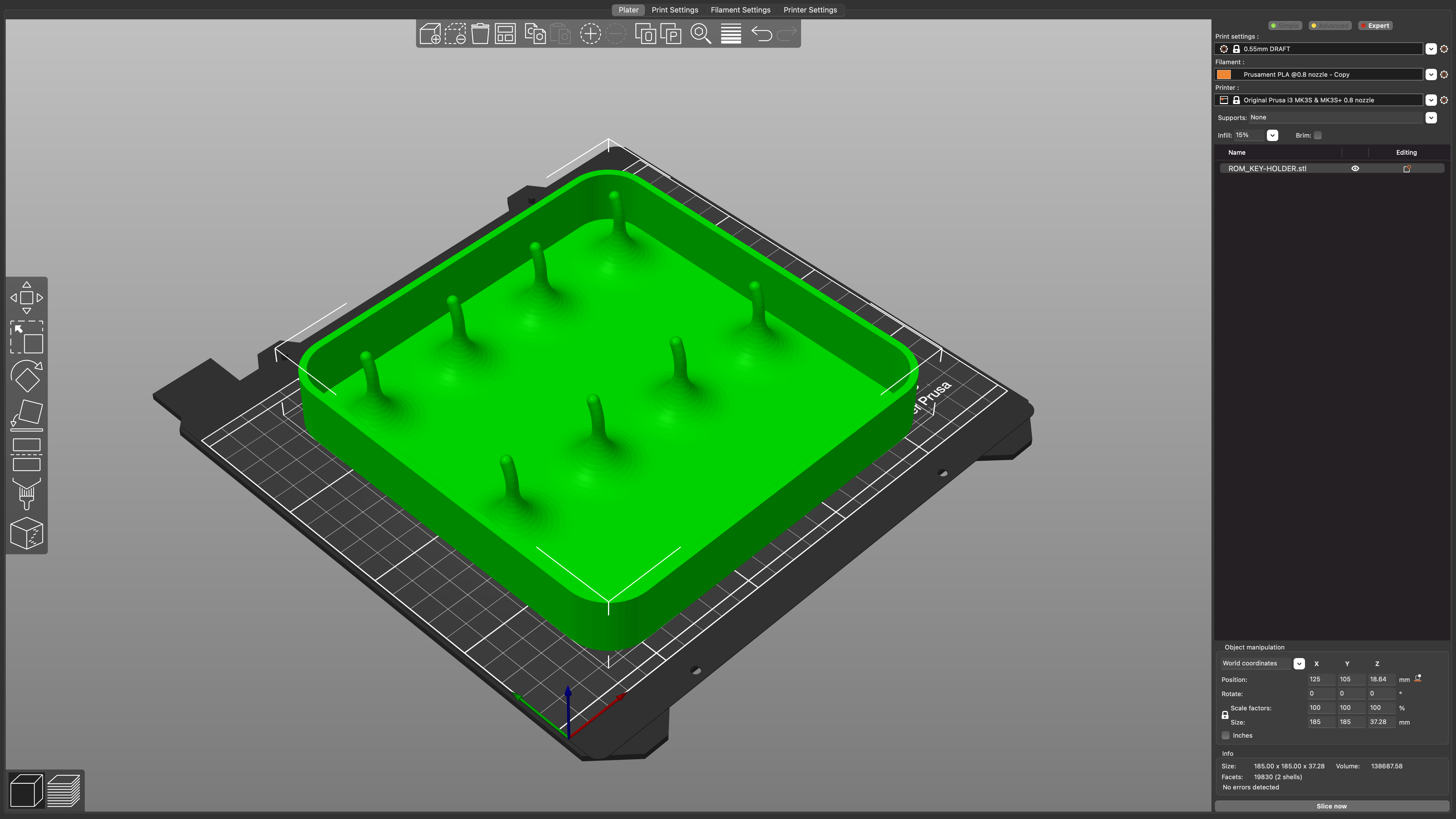Miniatura 5 do modelo 3D WALL KEY-HOLDER