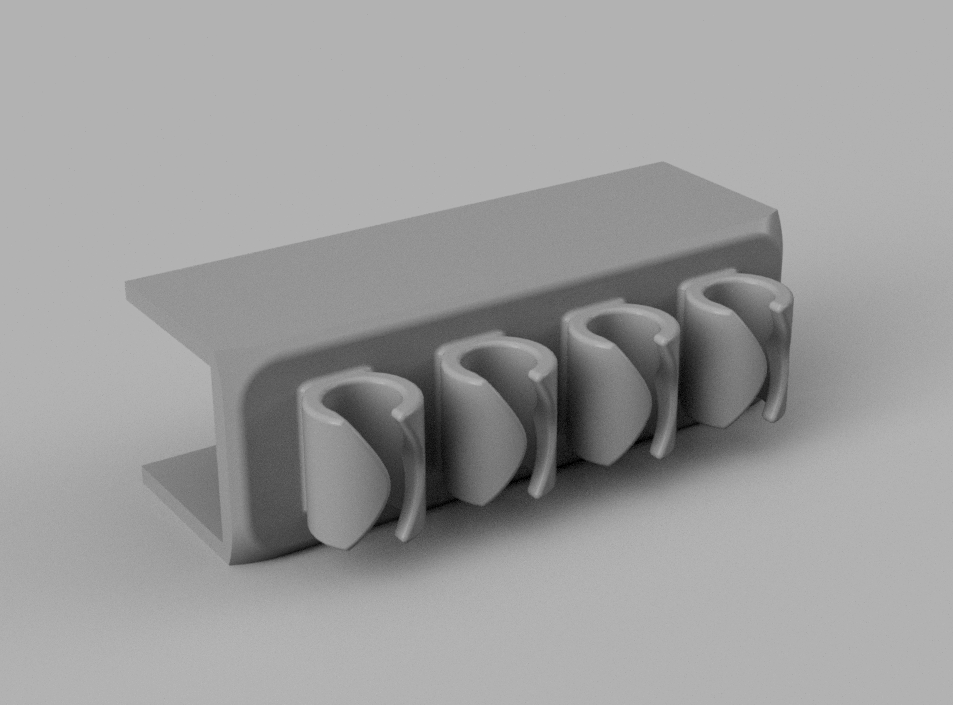 Table cable holder (16.5mm) + .Step file uploaded by Cheeseburgerock