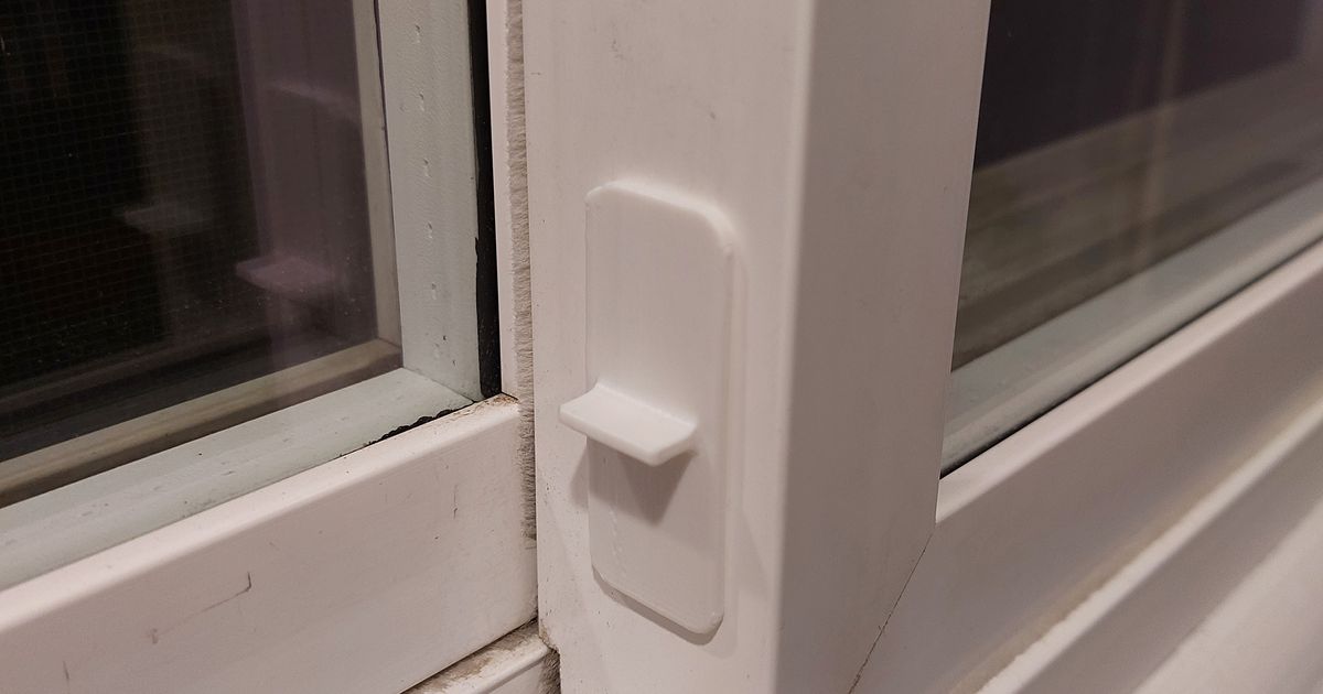 Window Latch Cover by sambarron Download free STL model