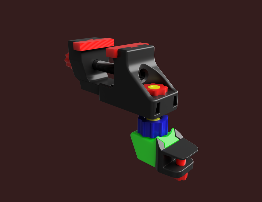 Bench Top Vise Clamp On Adjustable Ball and Socket