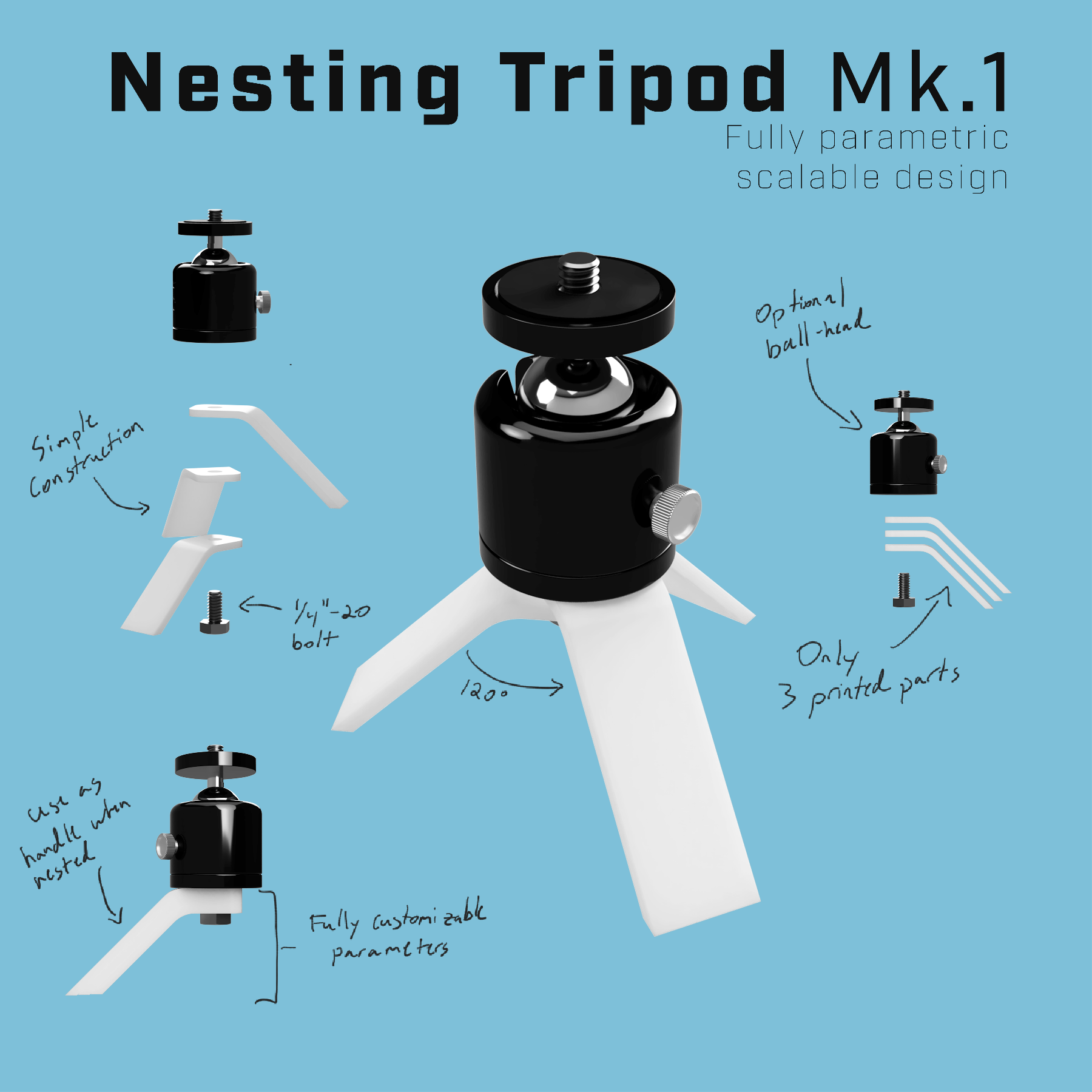 Folding Mini Tripod