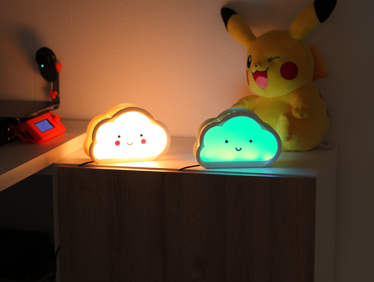 Miniatura 9 do modelo 3D Happy Cloud Lamps - With Casting Shadow Effect