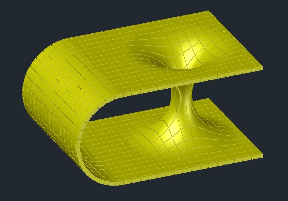 Time-space representation with gridlines