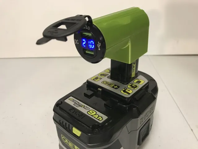 RYOBI 18V Battery Mini USB Charger