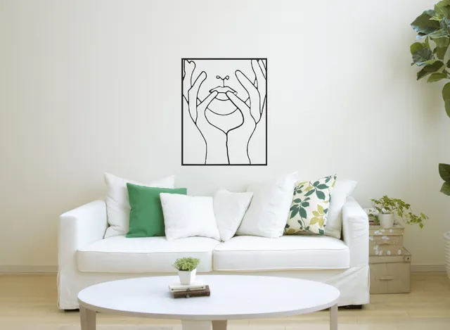 Hands over mouth