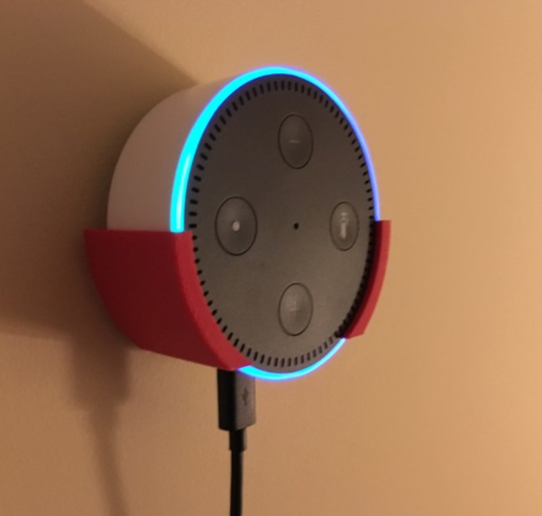 Snap fit Amazon Echo Dot wall mount by Luis M. Gallardo D. Download
