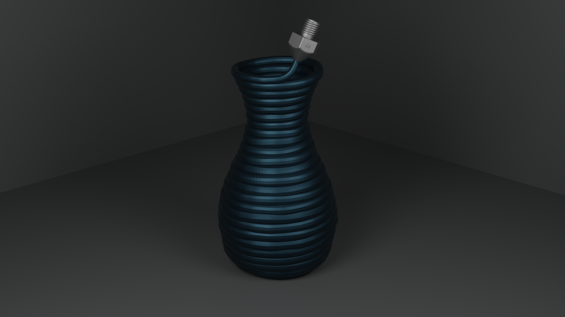 vase-3d printing in progress