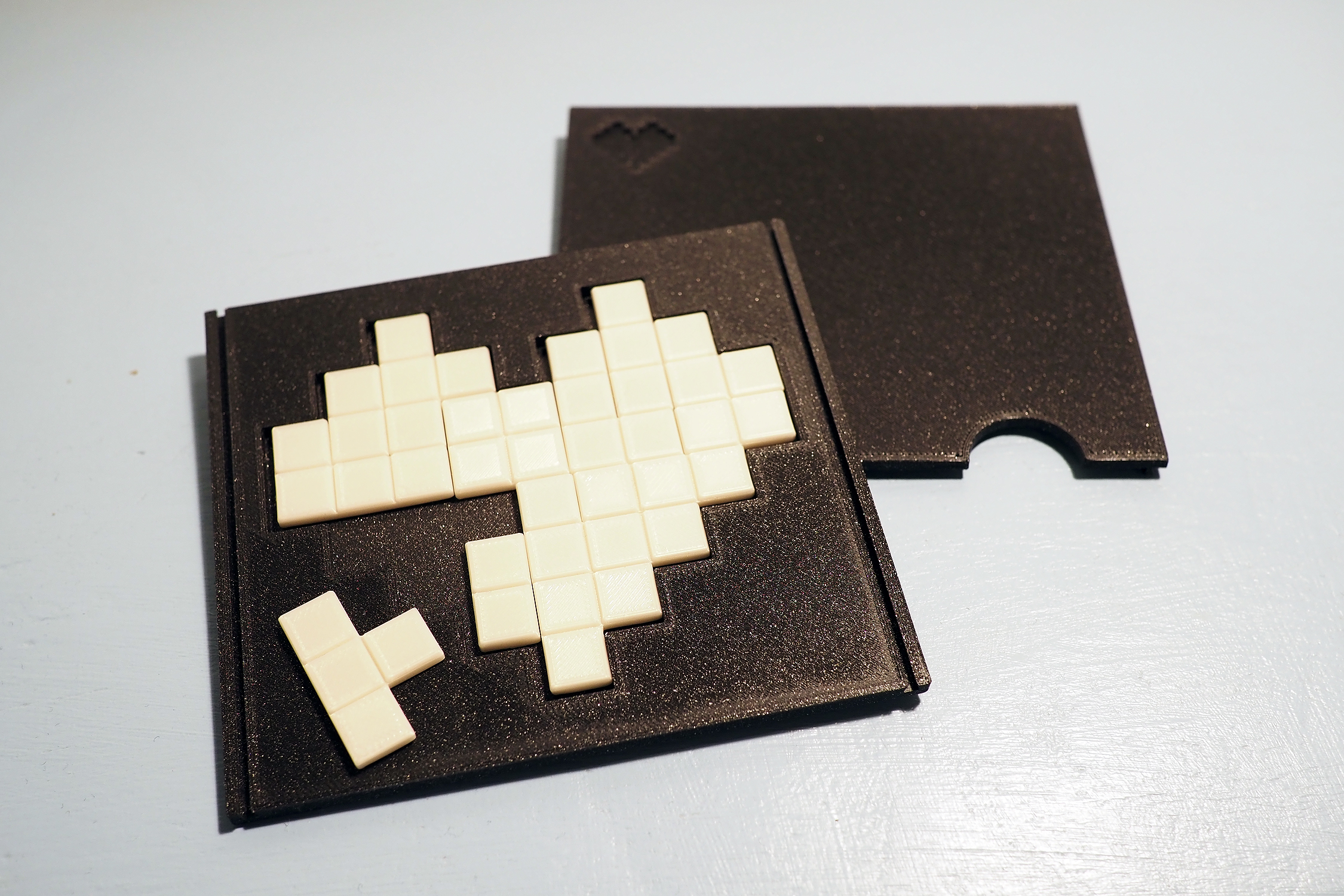 Tetris heart puzzle