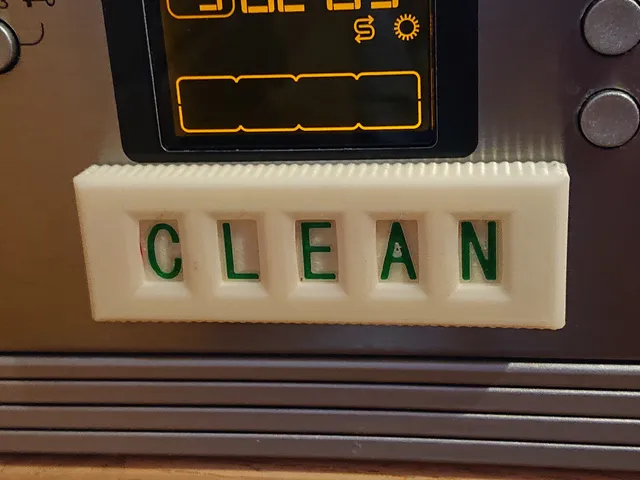 print-in-place dishwasher sign clean/dirty