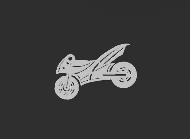 Miniatura 2 do modelo 3D Motorcycle keychain