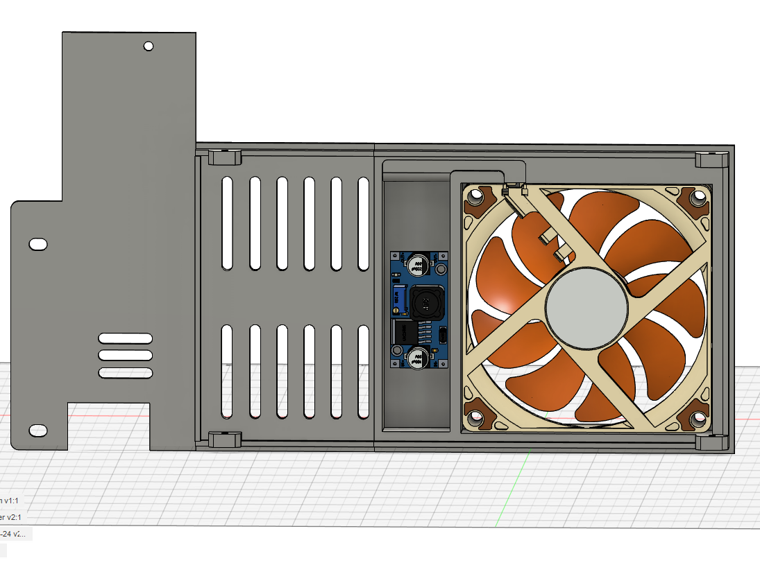 Ender 3 v2 PSU cover with buck converter by N_F_B Download free STL