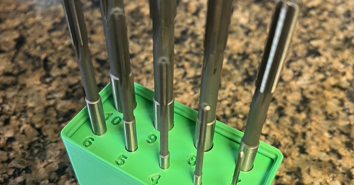 Reamer Holder for Gridfinity System by thunderkeys Download free STL