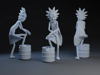 STL file Rick Sanchez middle finger - Phone Holder 📞・3D print