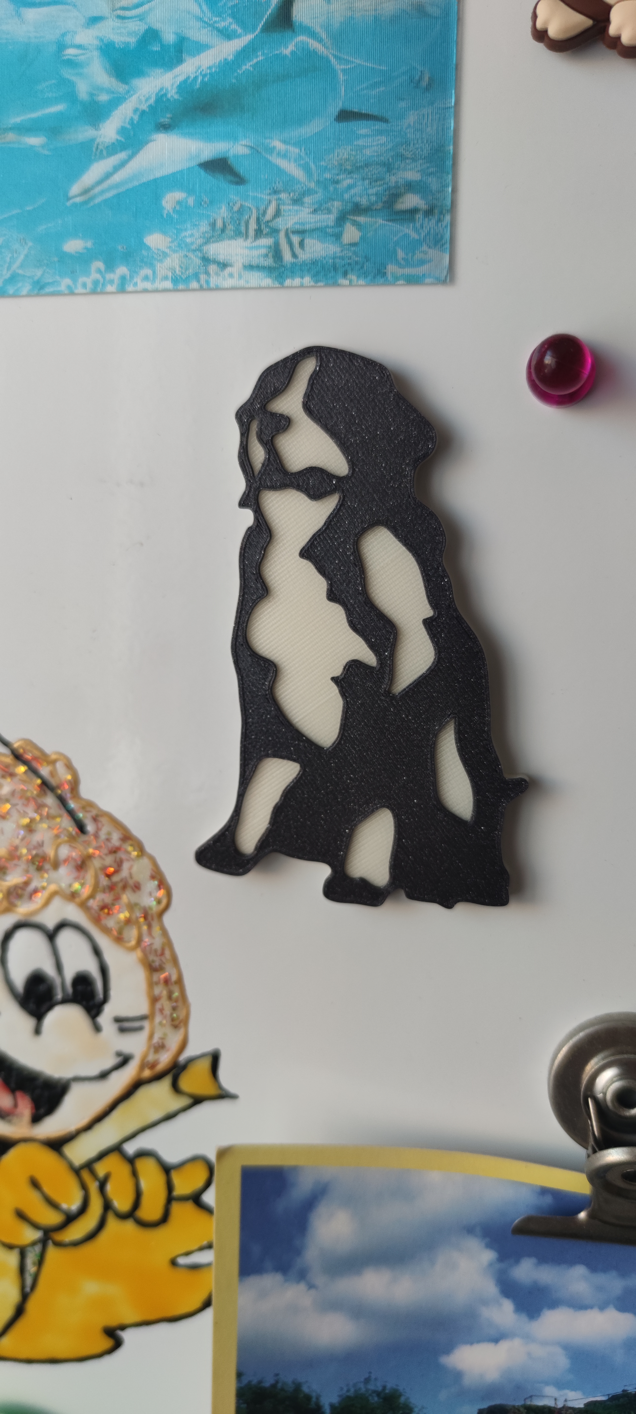 Bernese Mountain Dog Fridge Magnet with 3x 8x3 mm magnets