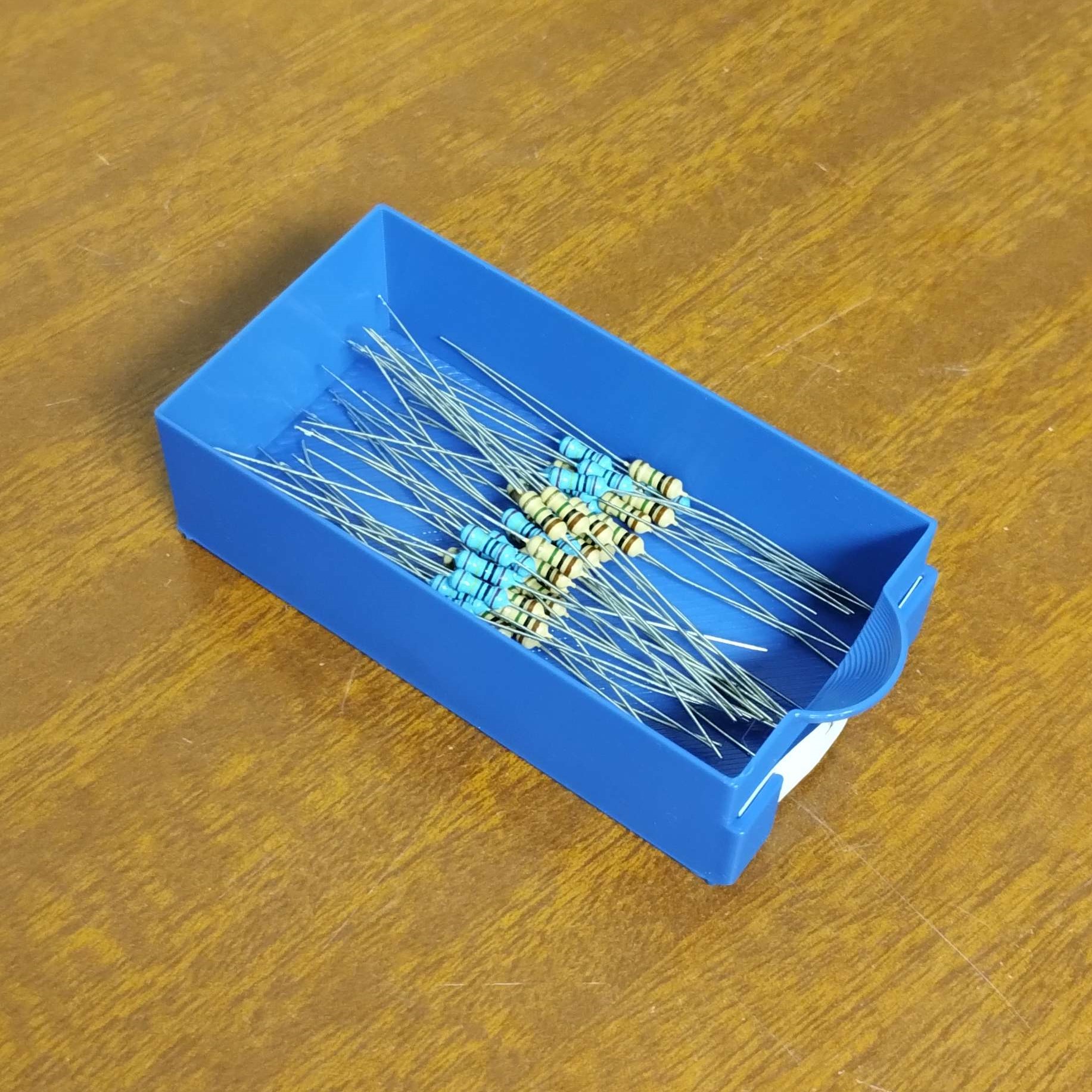 Miniatura 2 do modelo 3D Modular drawer for electronic components (Vase mode)