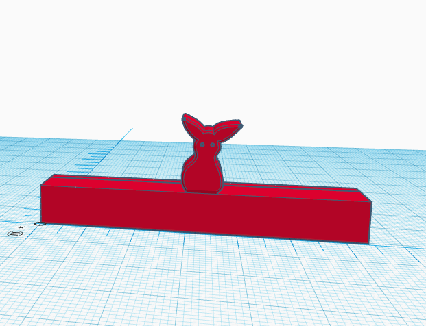 Bunny photo stand (for wallet sized print)