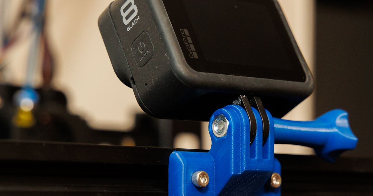 GoPro Mount for 2020 Extrusion/3D Printer by Jason Walton Download
