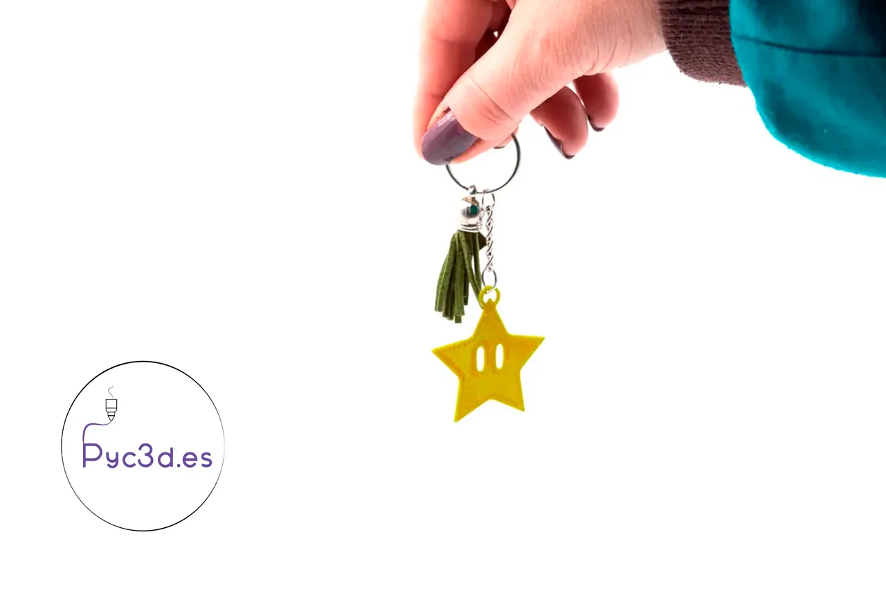 STAR SUPER MARIO BROS KEYCHAIN by PYC3D.ES | Download free STL model ...