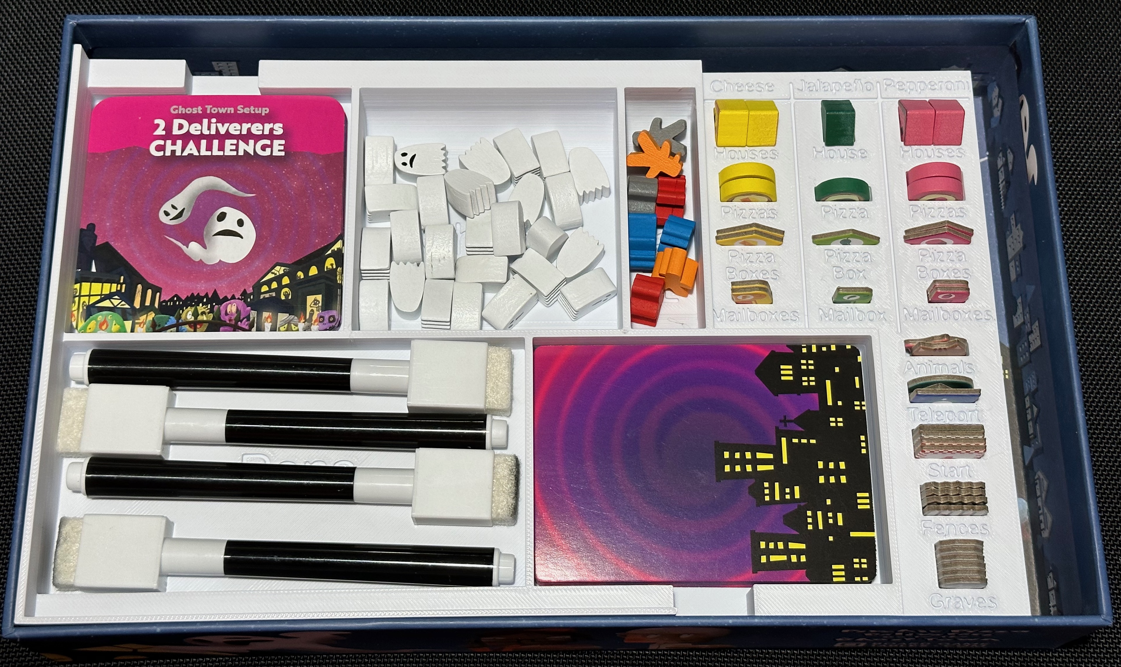 Psychic Pizza Deliverers go to the Ghost Town game insert