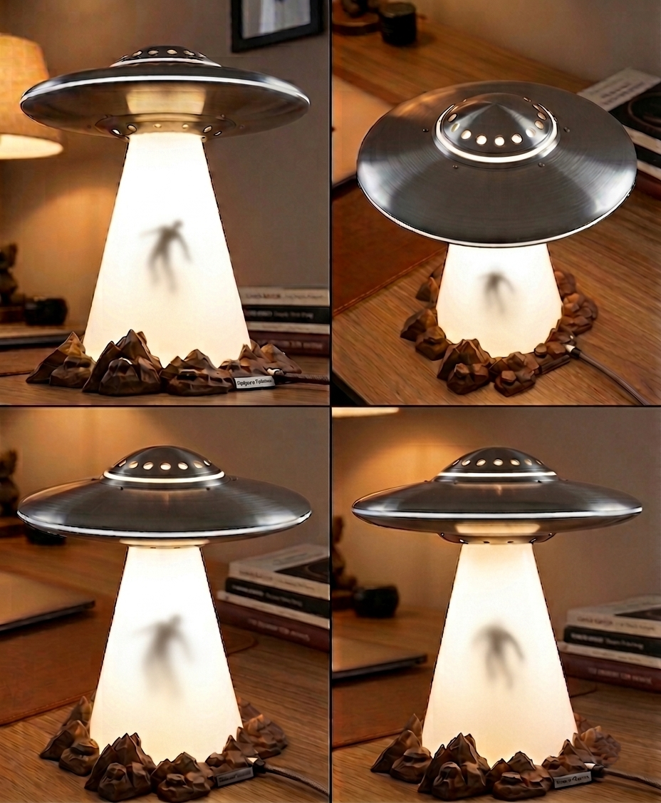 Miniatura 4 do modelo 3D UFO Desklamp