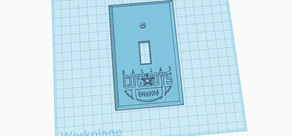 dallas cowboys lightswitch cover