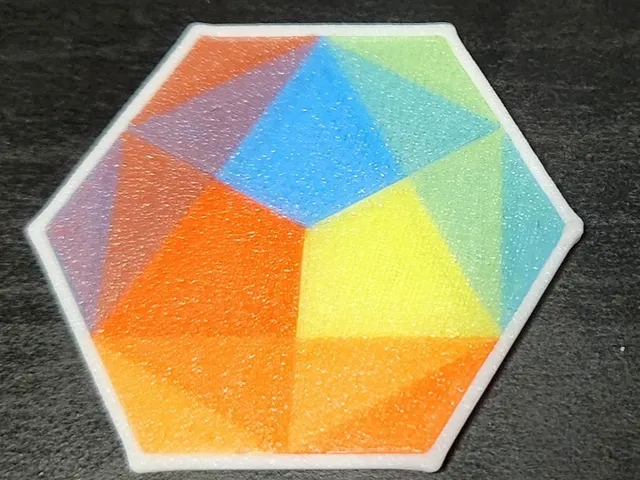 Solid backing for 3-color blend swatch