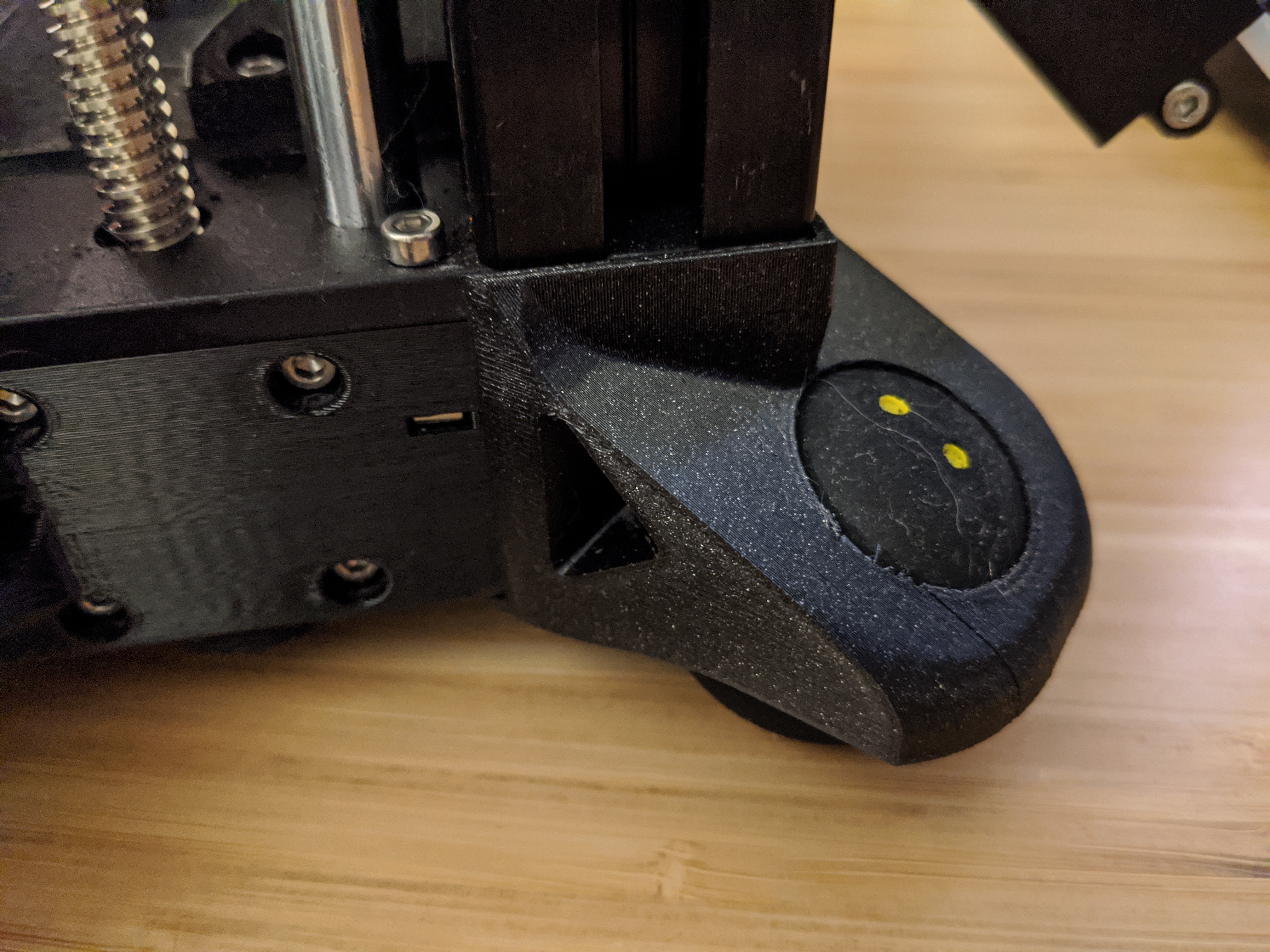 Prusa Mini Low Profile Z Axis Squash Ball Mount