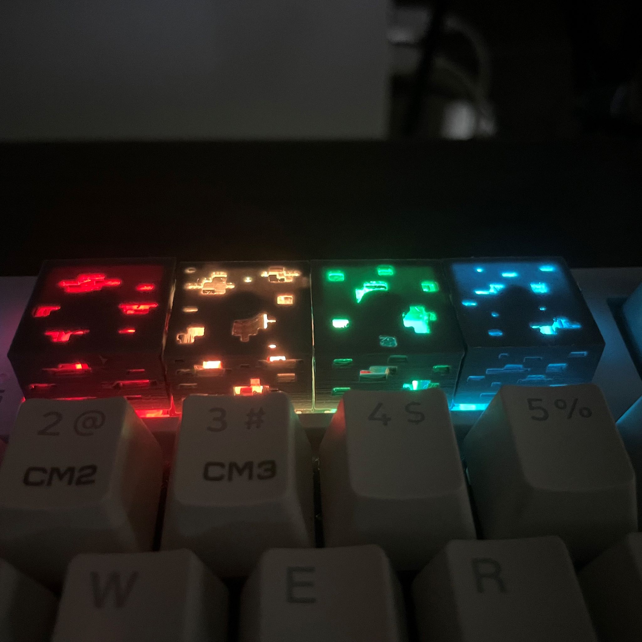 Minecraft Ore Keycaps