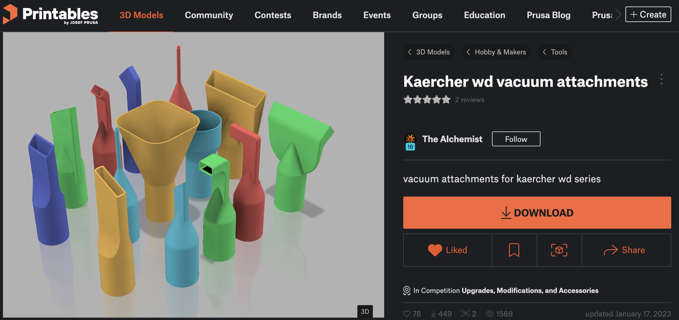 Vacum set (individually)