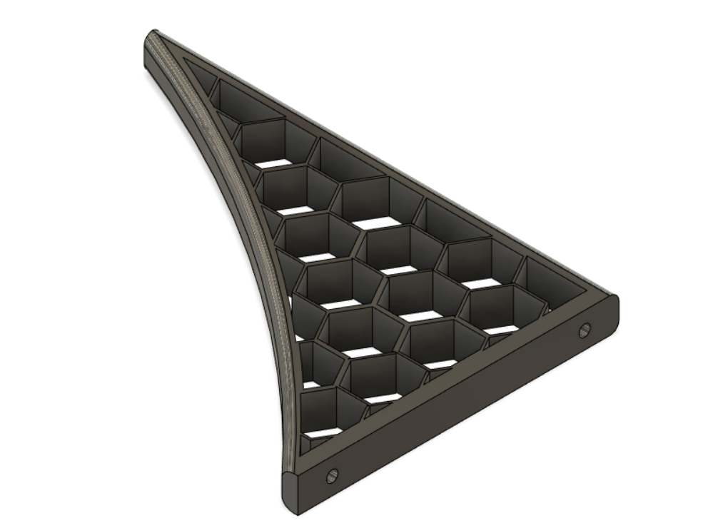 honeycomb shelf bracklet