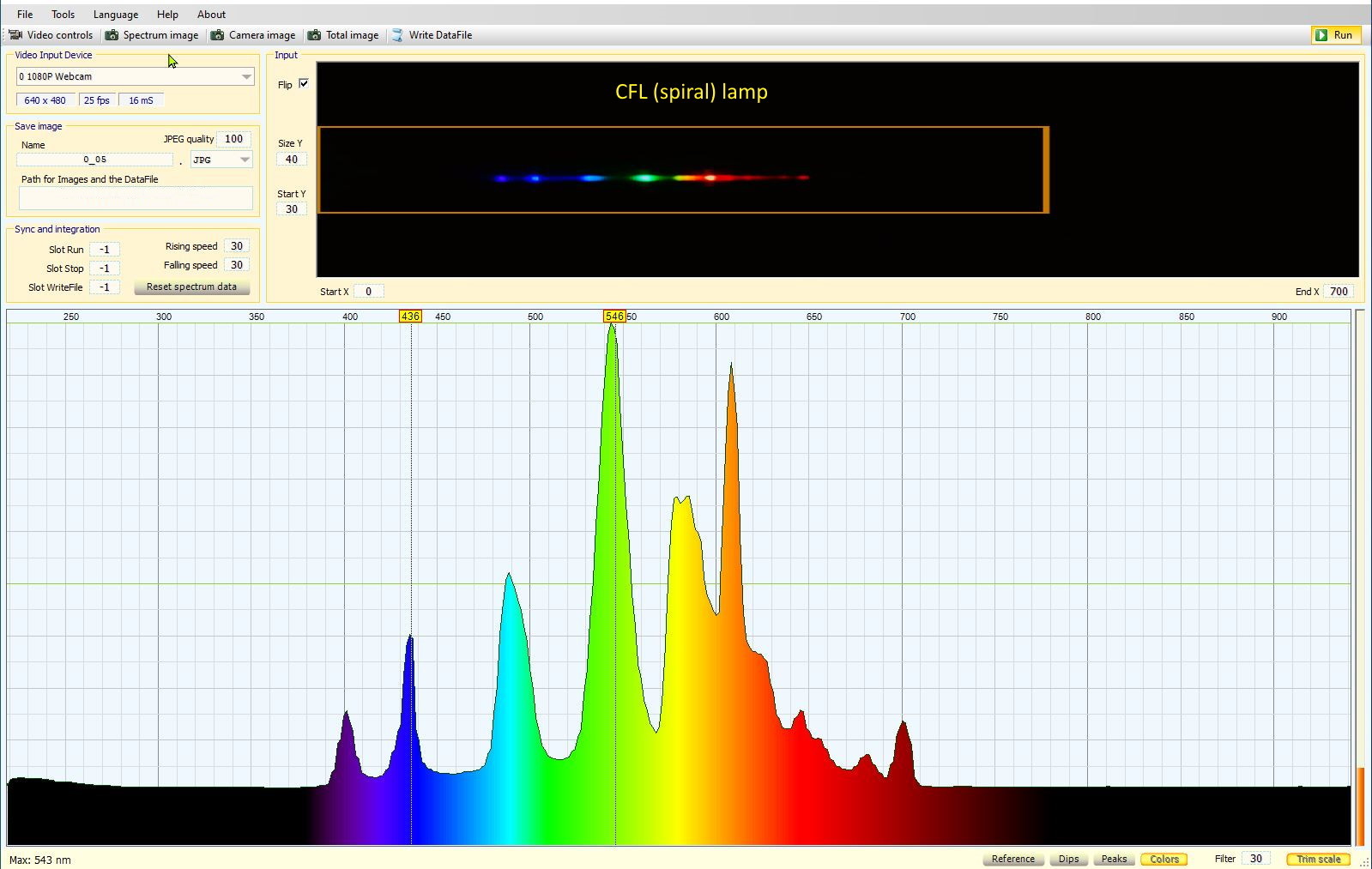 Visible Light Spectrometer Using Webcam — thumbnail 18