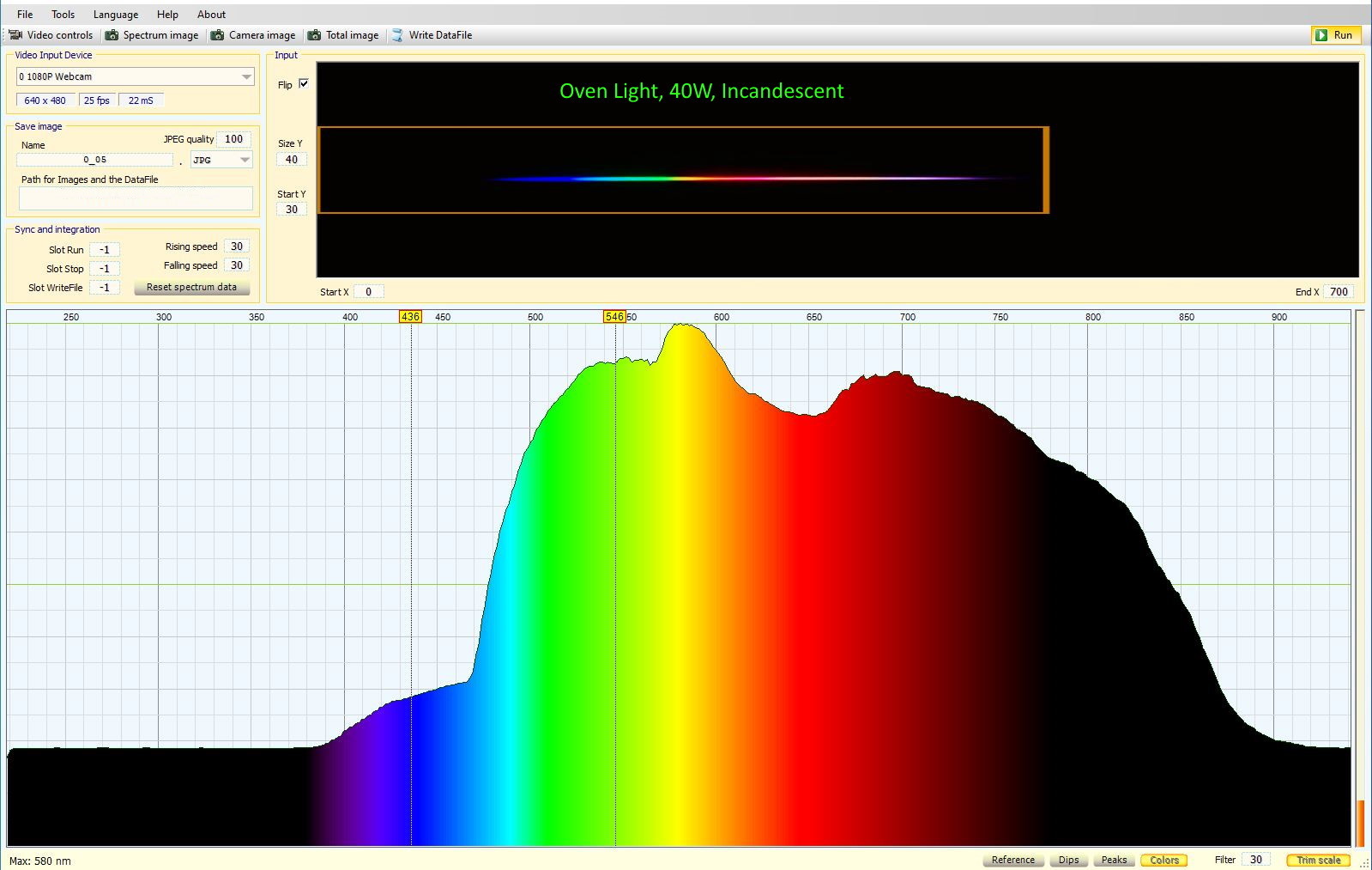 Visible Light Spectrometer Using Webcam — thumbnail 17