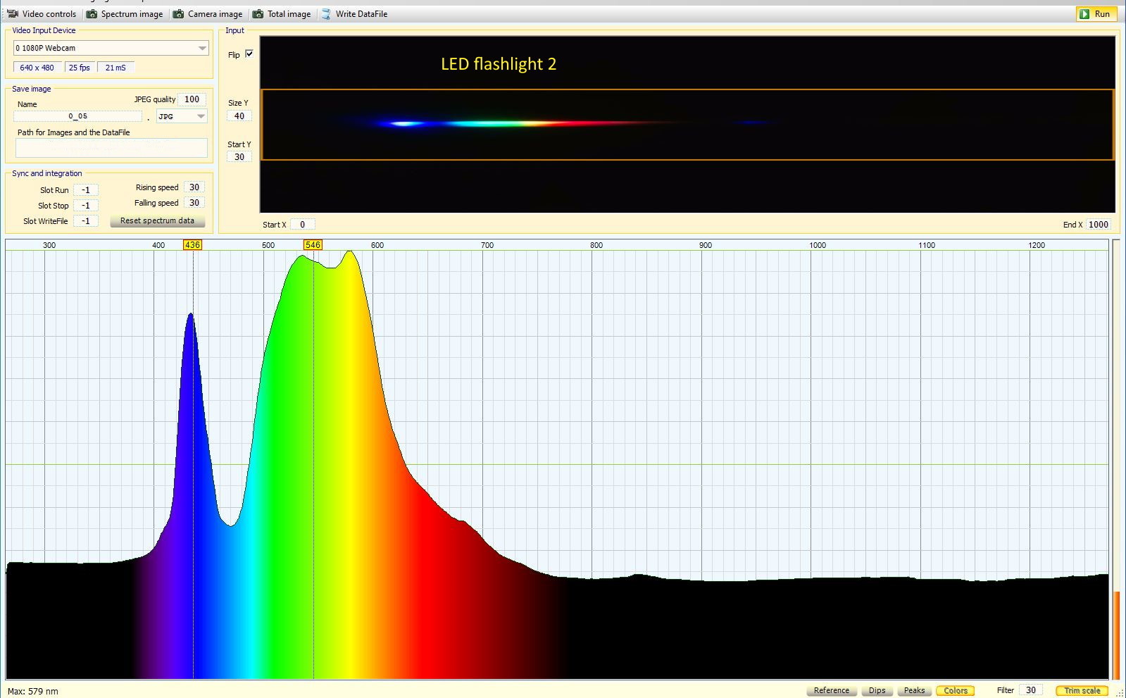 Visible Light Spectrometer Using Webcam — thumbnail 19