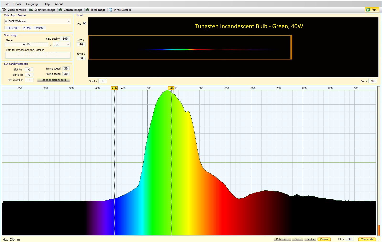Visible Light Spectrometer Using Webcam — thumbnail 16