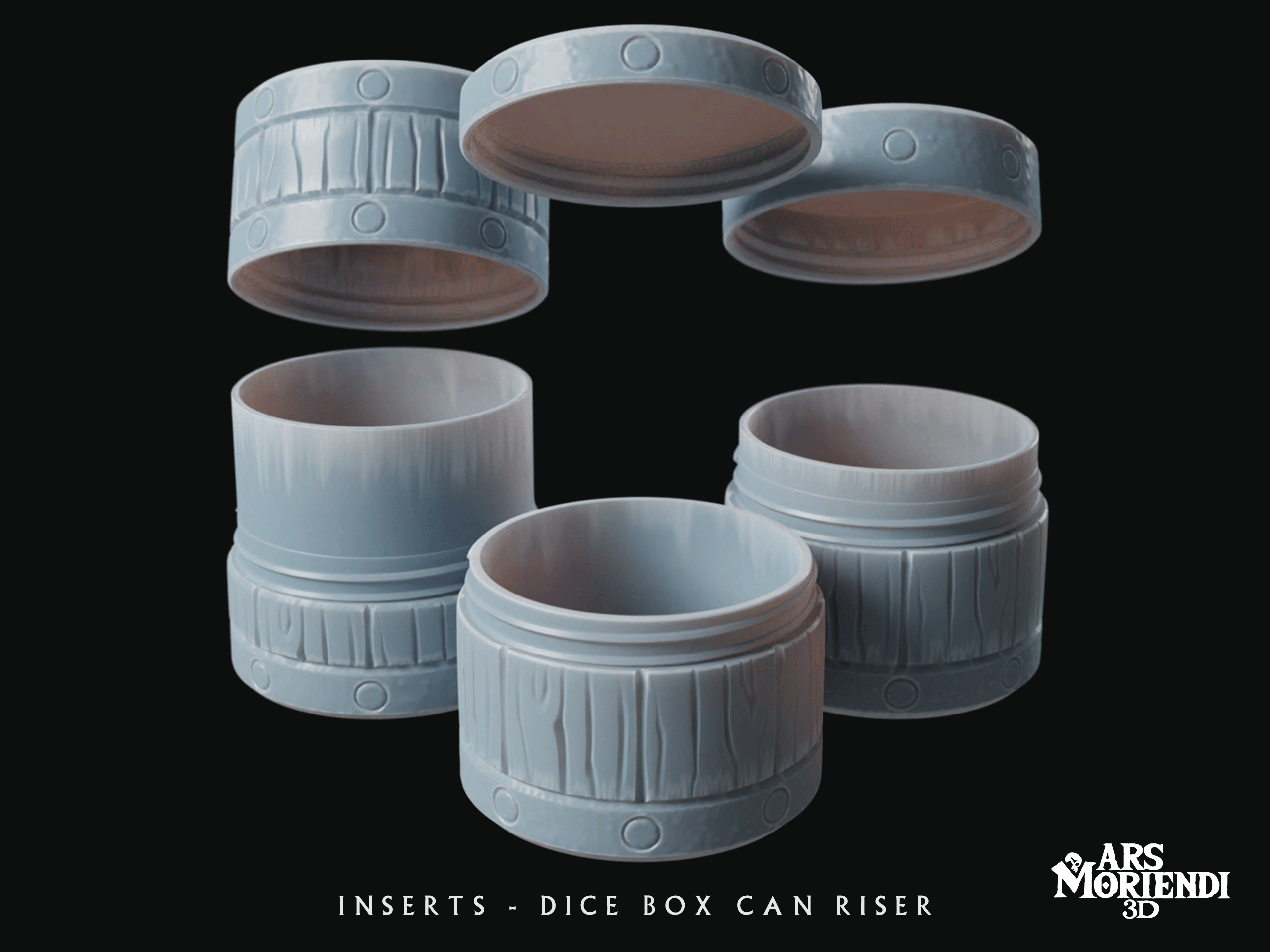 Mythic Mug Insert - Dice Box Can Riser - Wooden