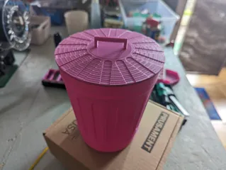 Lid Lock for Rubbermaid 13gal Step-on Trashcan by Bwil415, Download free  STL model
