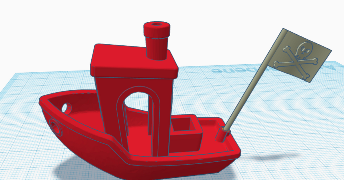 Benchy With Pirate Flag By Hello | Download Free STL Model | Printables.com