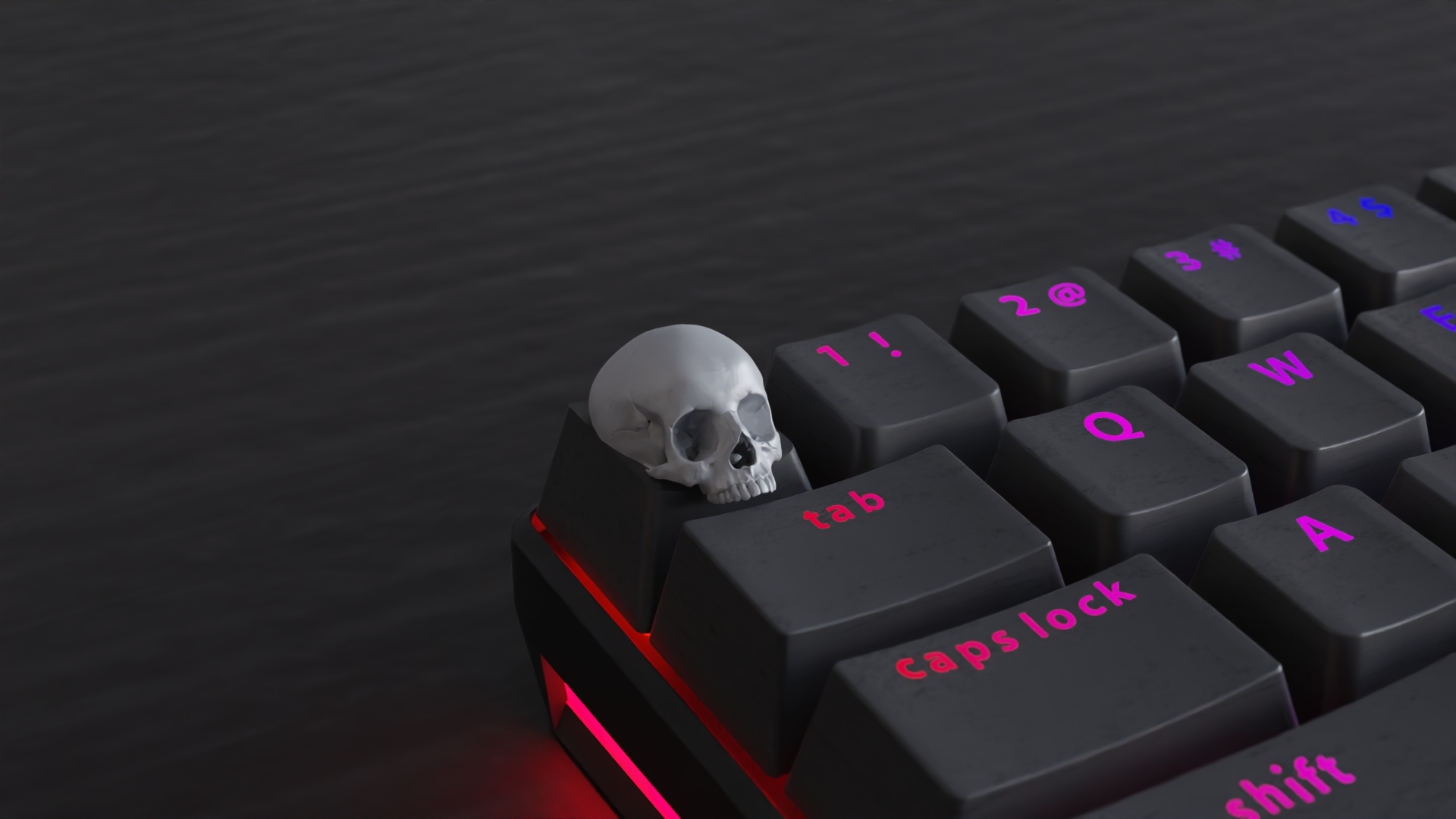 Miniatura 7 do modelo 3D Skull Keycaps