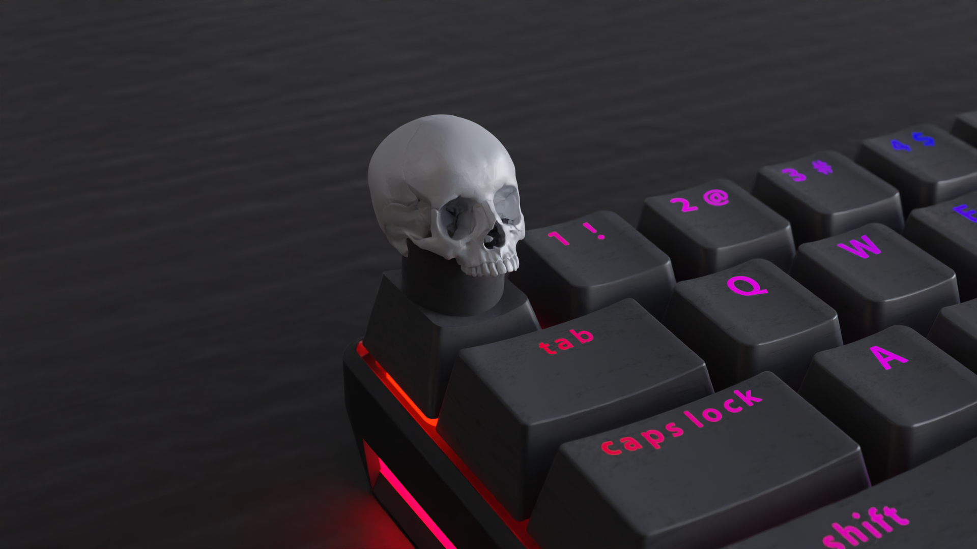 Miniatura 9 do modelo 3D Skull Keycaps