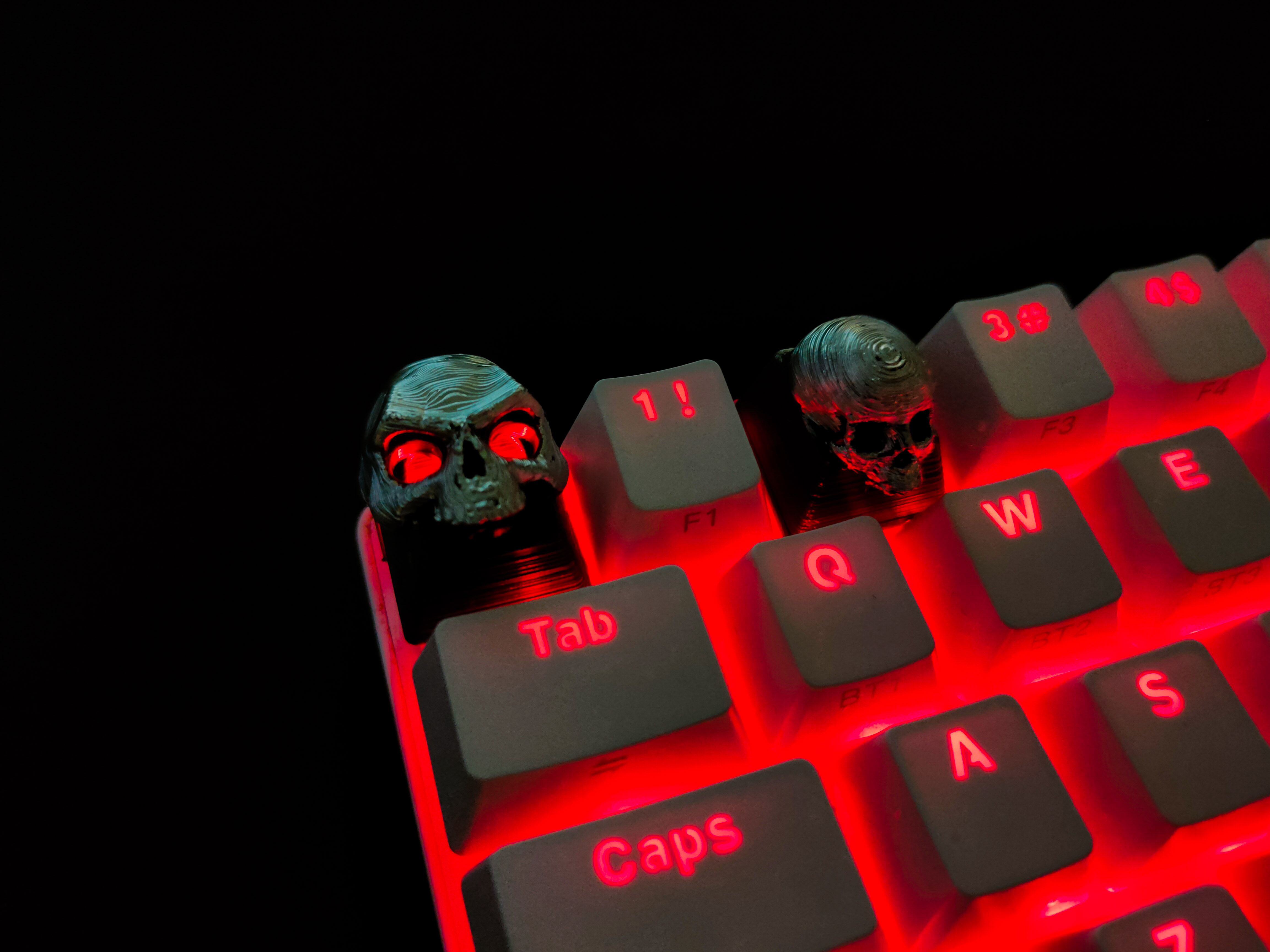 Miniatura 4 do modelo 3D Skull Keycaps
