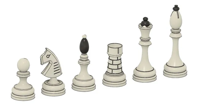 Česká klubovka (Czech Club chess set)