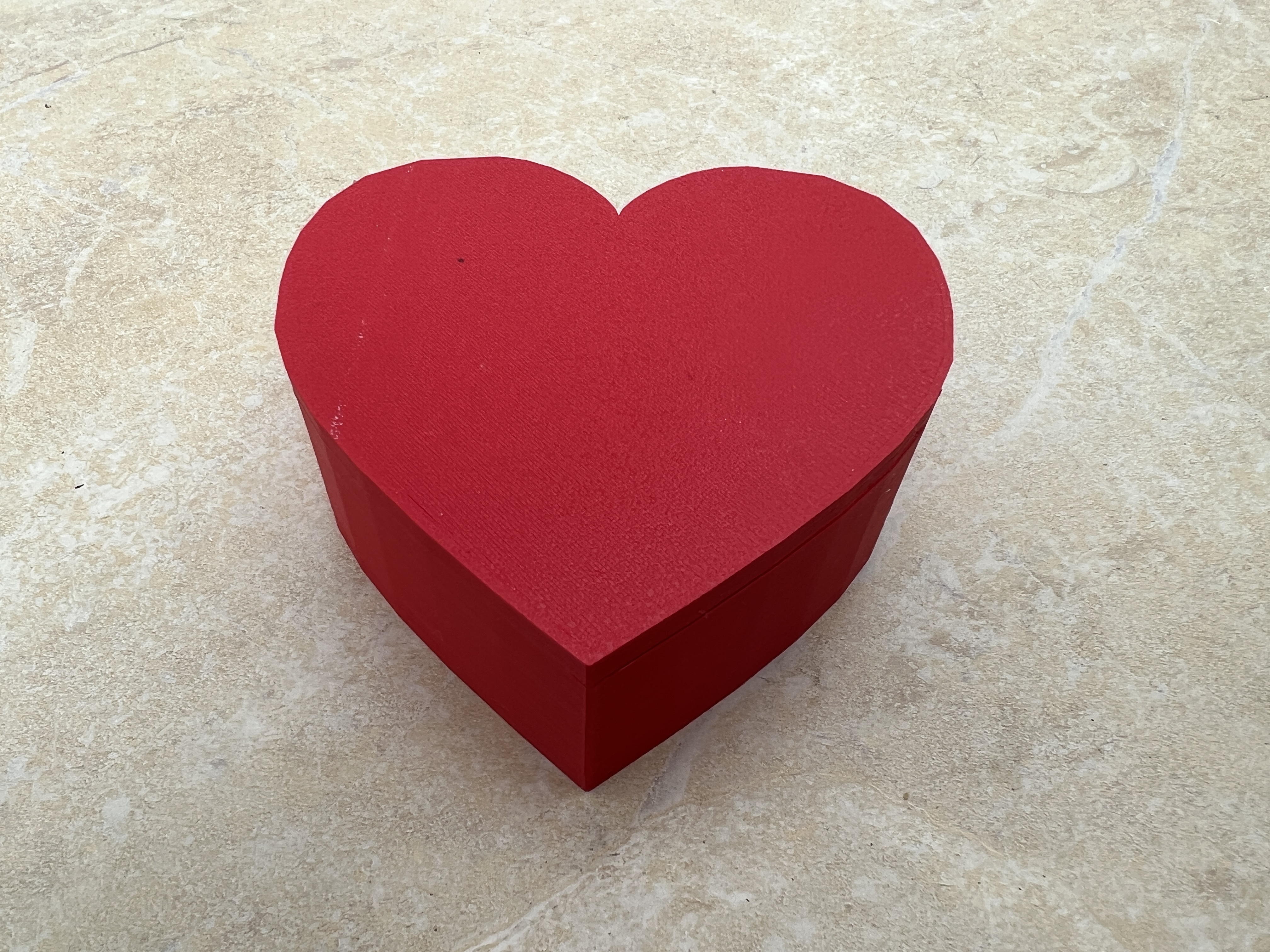 Simple Heart Shaped Box & Lid
