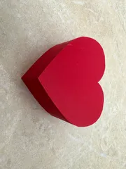 Simple Heart Shaped Box & Lid