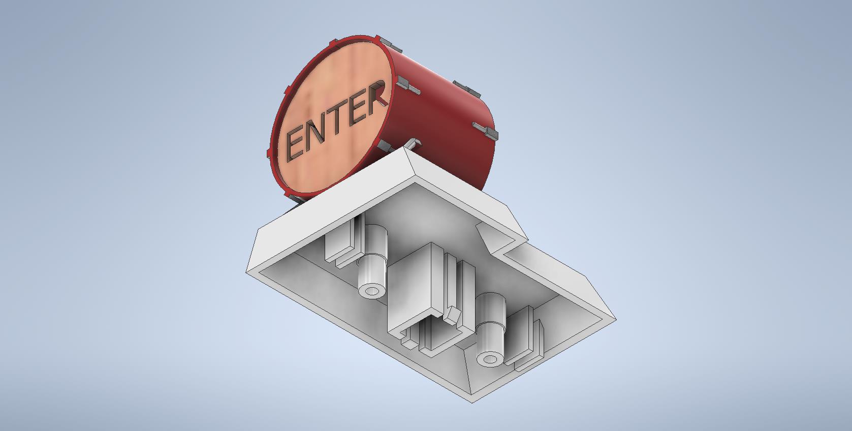 Miniatura 3 do modelo 3D KICK DRUM shaped ENTER key