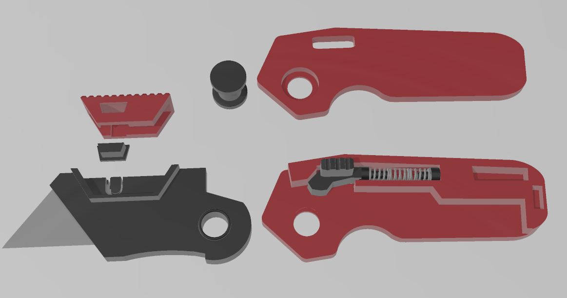 Miniatura 10 do modelo 3D Folding Pocket Utility Knife