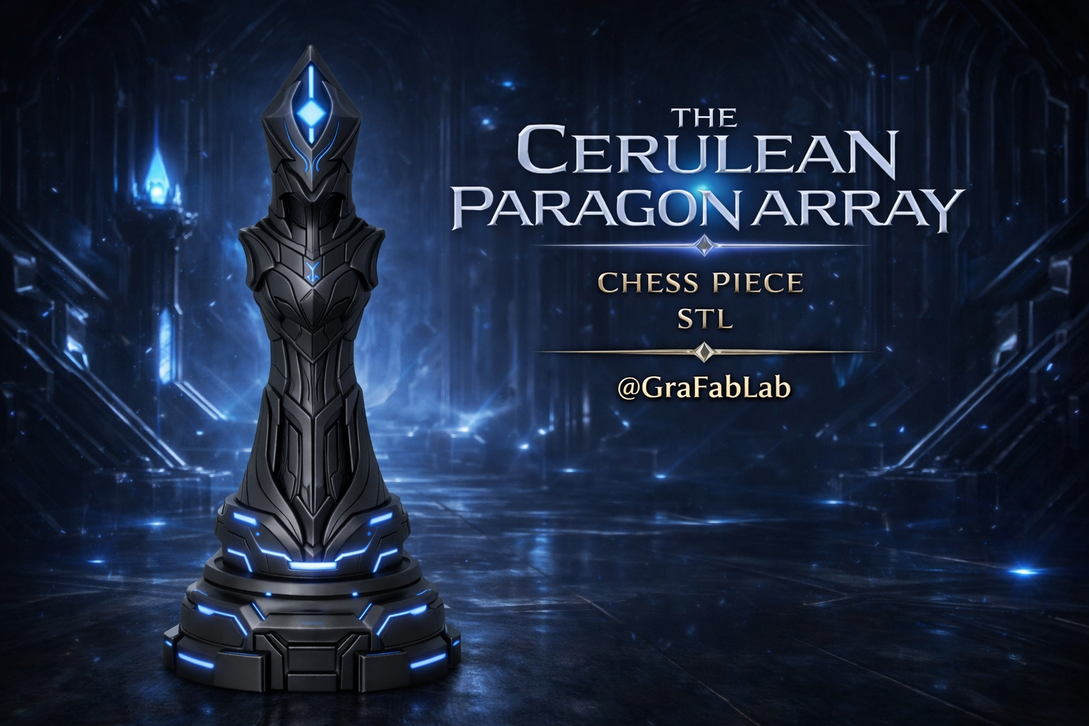 The Cerulean Paragon Array "Bishop" - chess piece