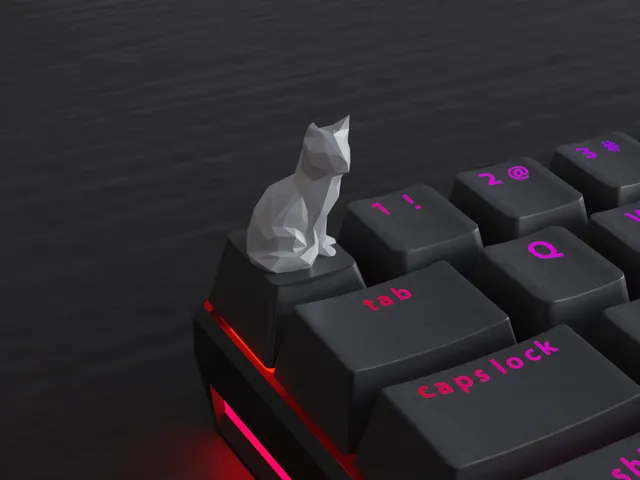 Keycap Low Poly Cat
