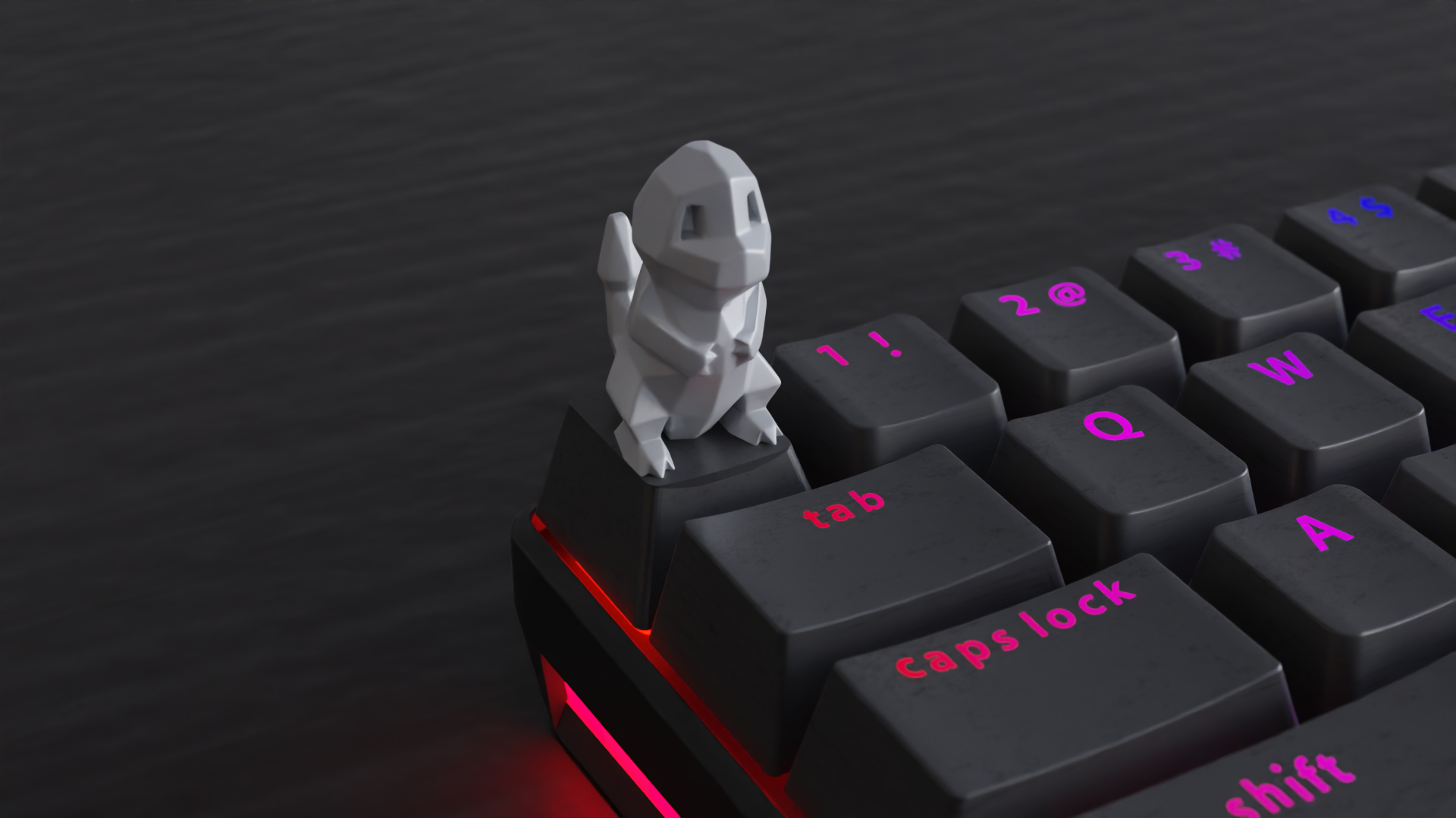 Keycap Low Poly Charmander