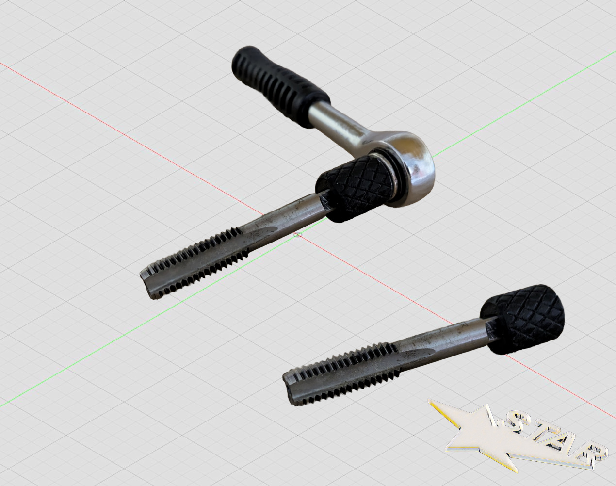 Griff vierkant 7 mm/ handle square 7 mm