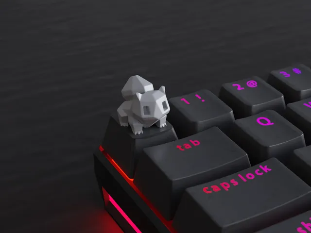 Keycap Lowpoly Bulbasaur